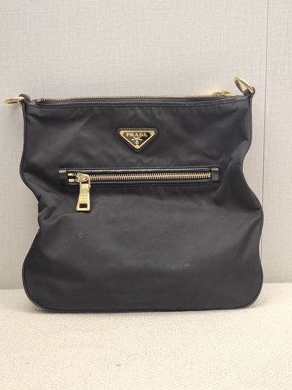 Prada Black Nylon Tessuto Messenger Bag