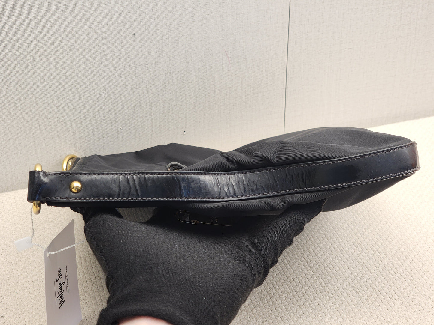 Prada Black Nylon Tessuto Messenger Bag