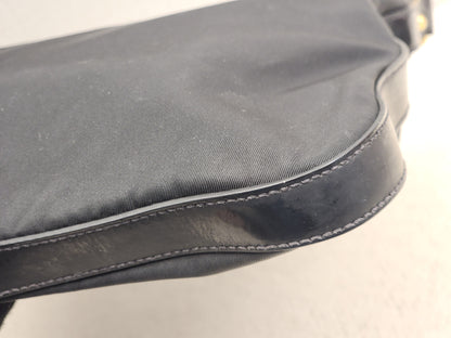 Prada Black Nylon Tessuto Messenger Bag