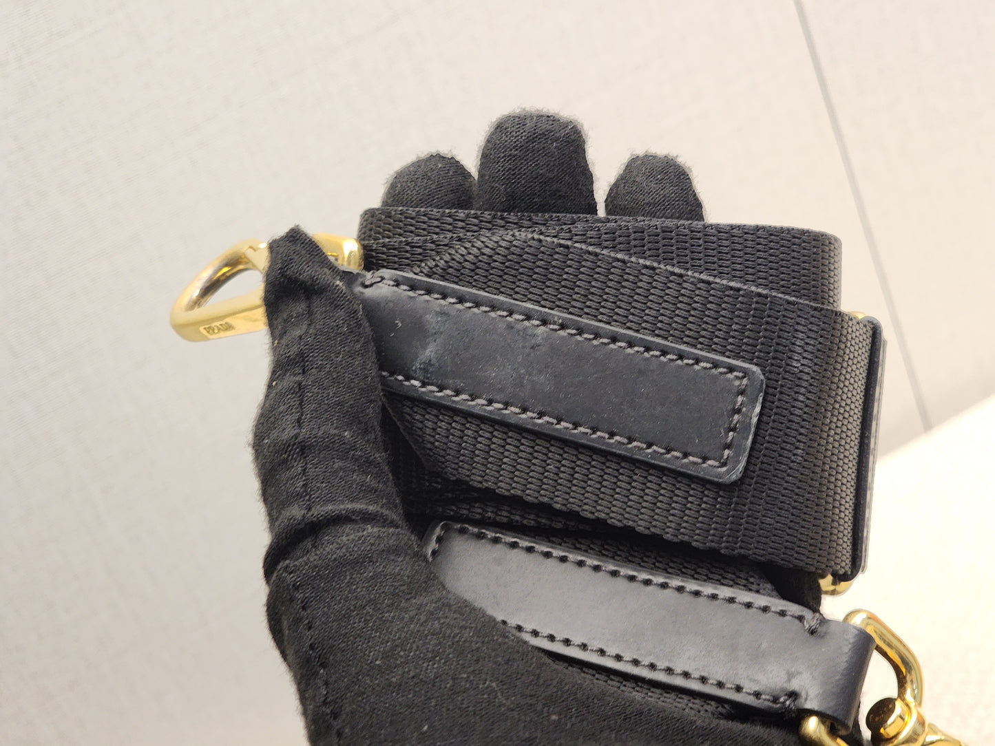 Prada Black Nylon Tessuto Messenger Bag