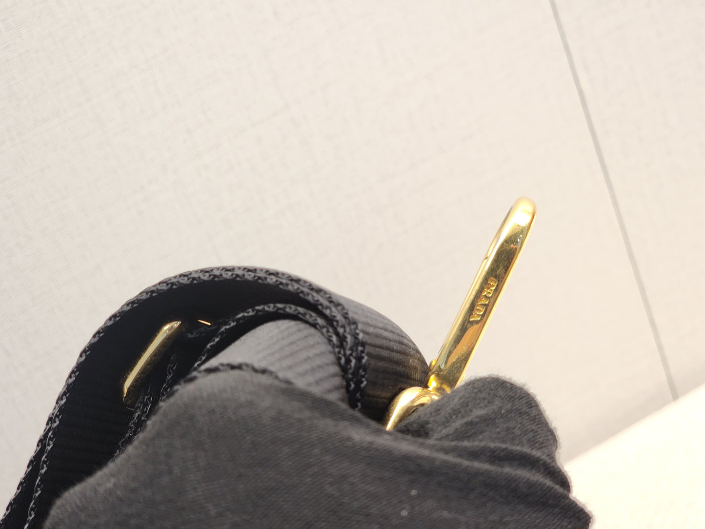 Prada Black Nylon Tessuto Messenger Bag