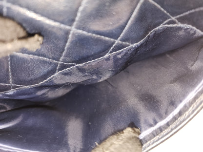 Chanel Navy Lambskin Vintage Tassel Camera Bag (GHW)