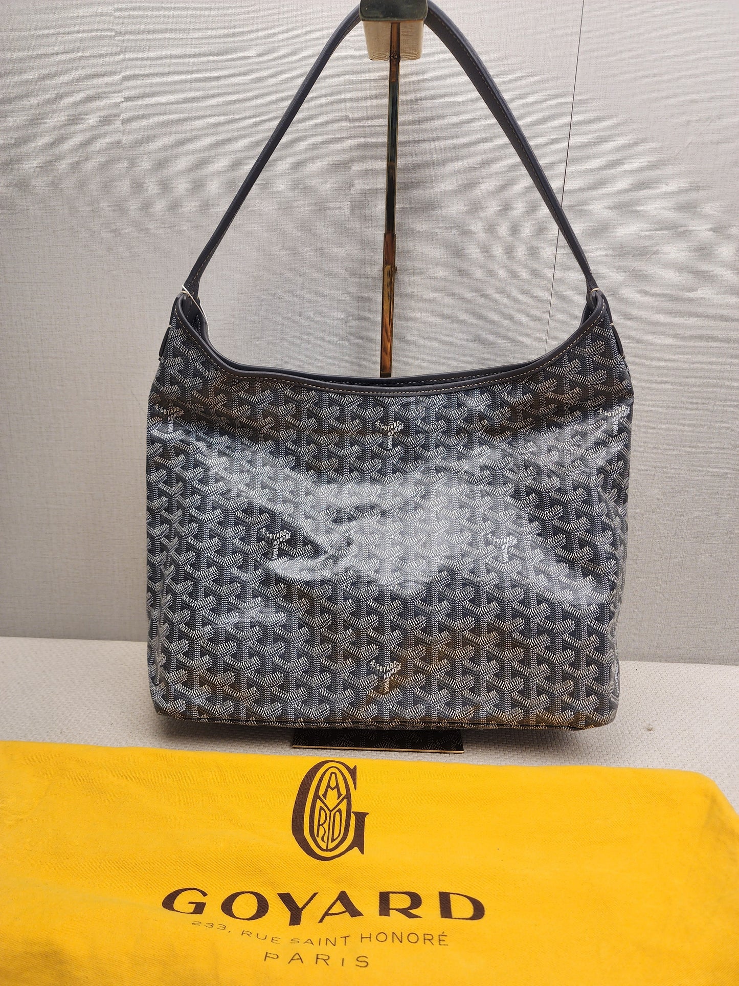 Goyard Grey Boheme Hobo