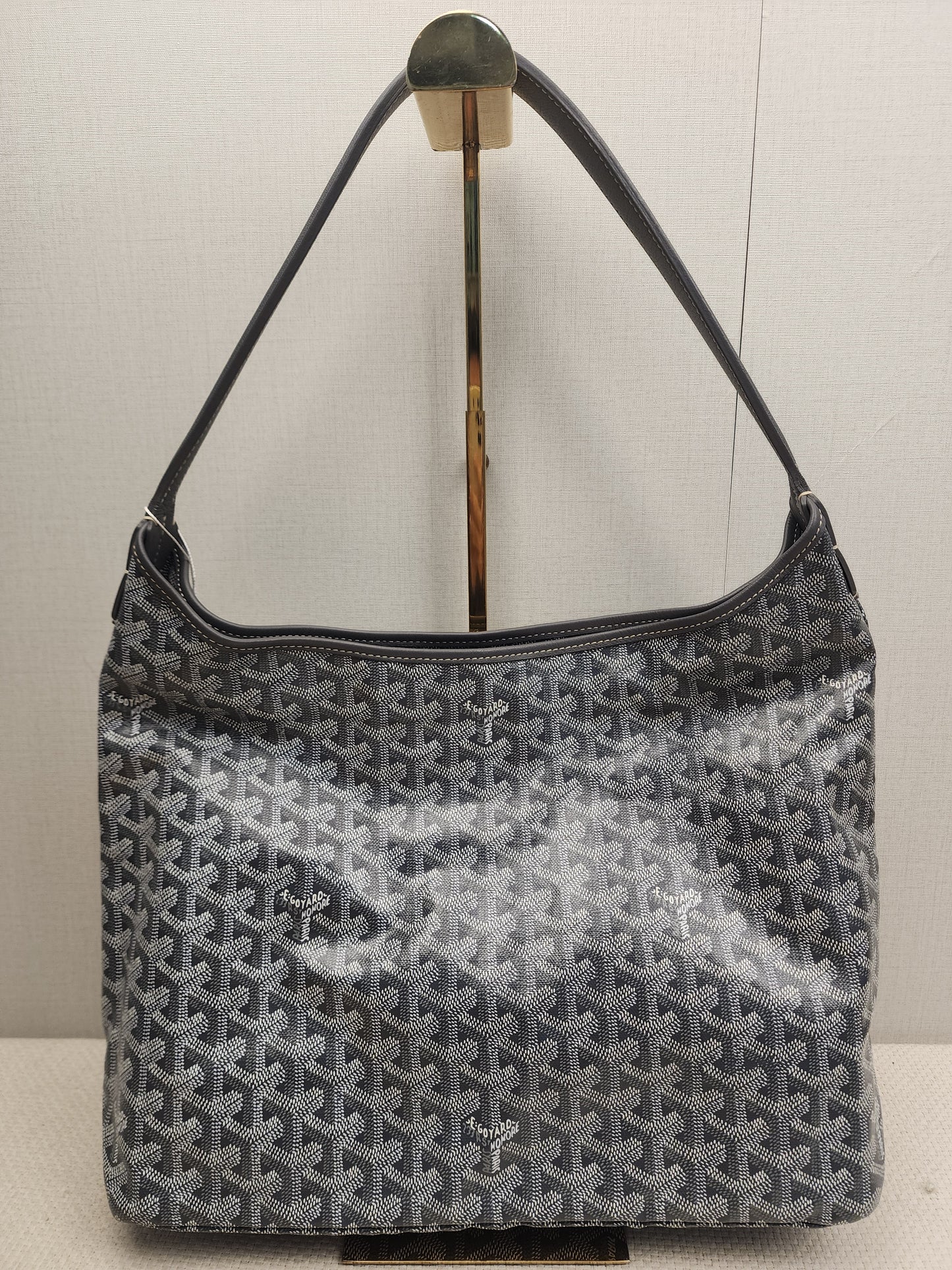 Goyard Grey Boheme Hobo