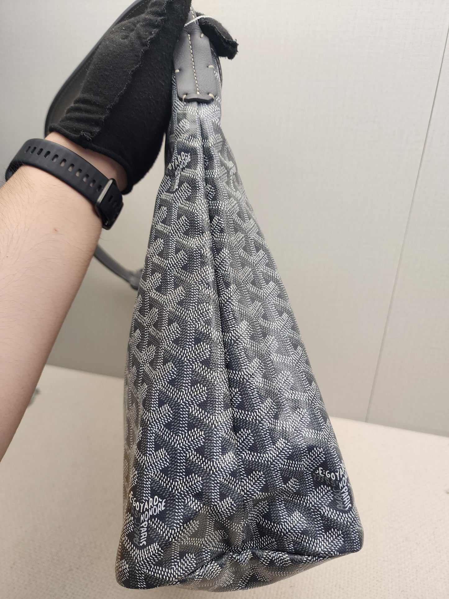 Goyard Grey Boheme Hobo