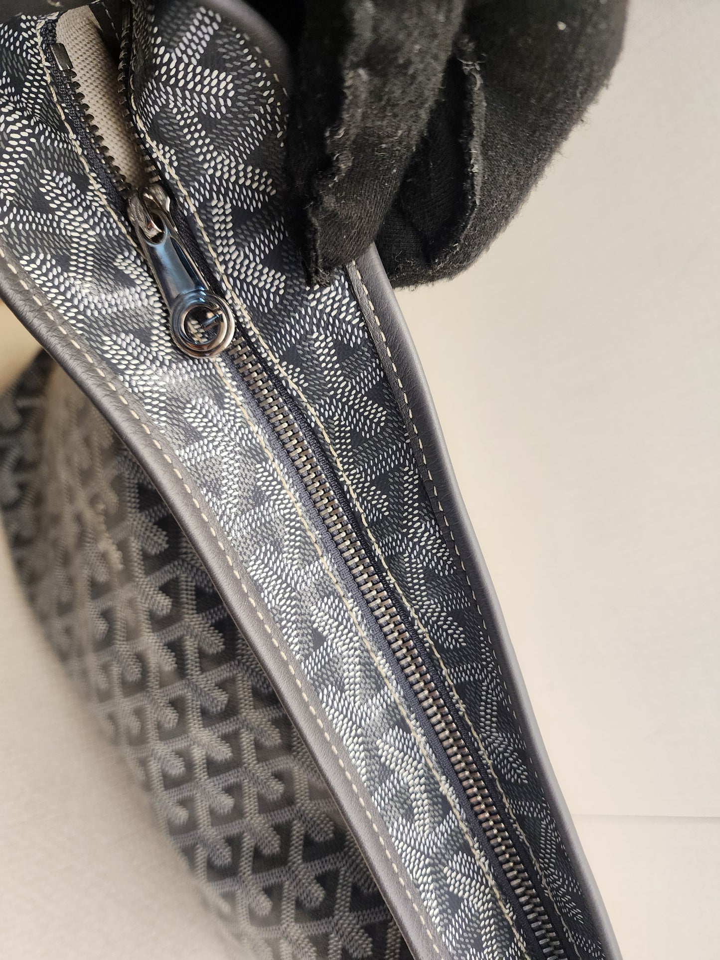 Goyard Grey Boheme Hobo