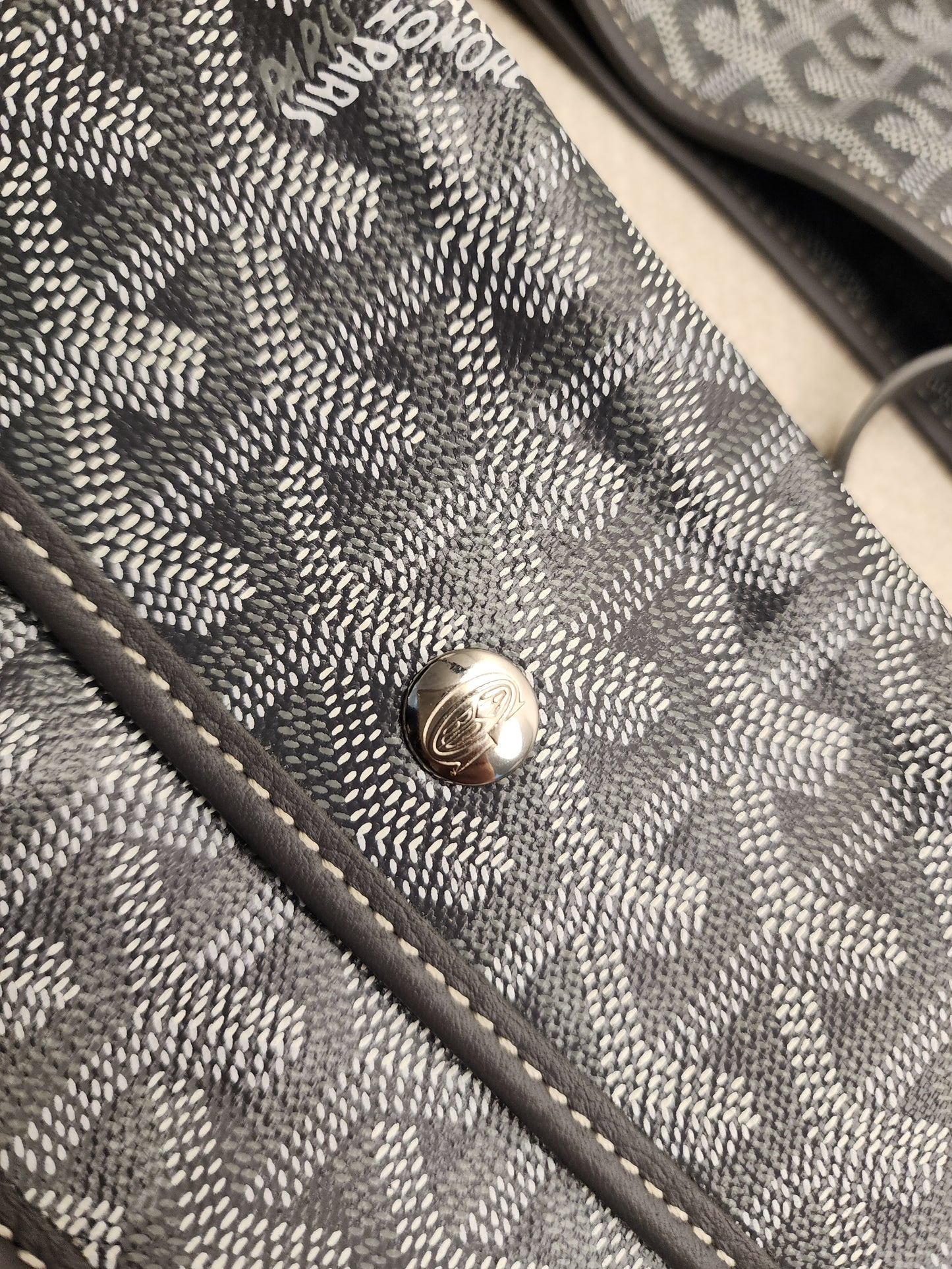 Goyard Grey Boheme Hobo