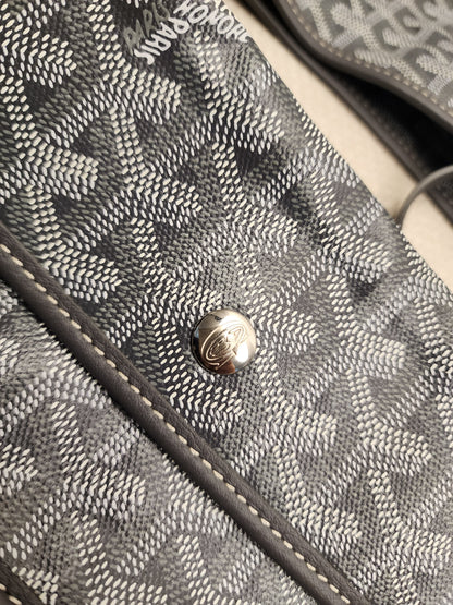 Goyard Grey Boheme Hobo