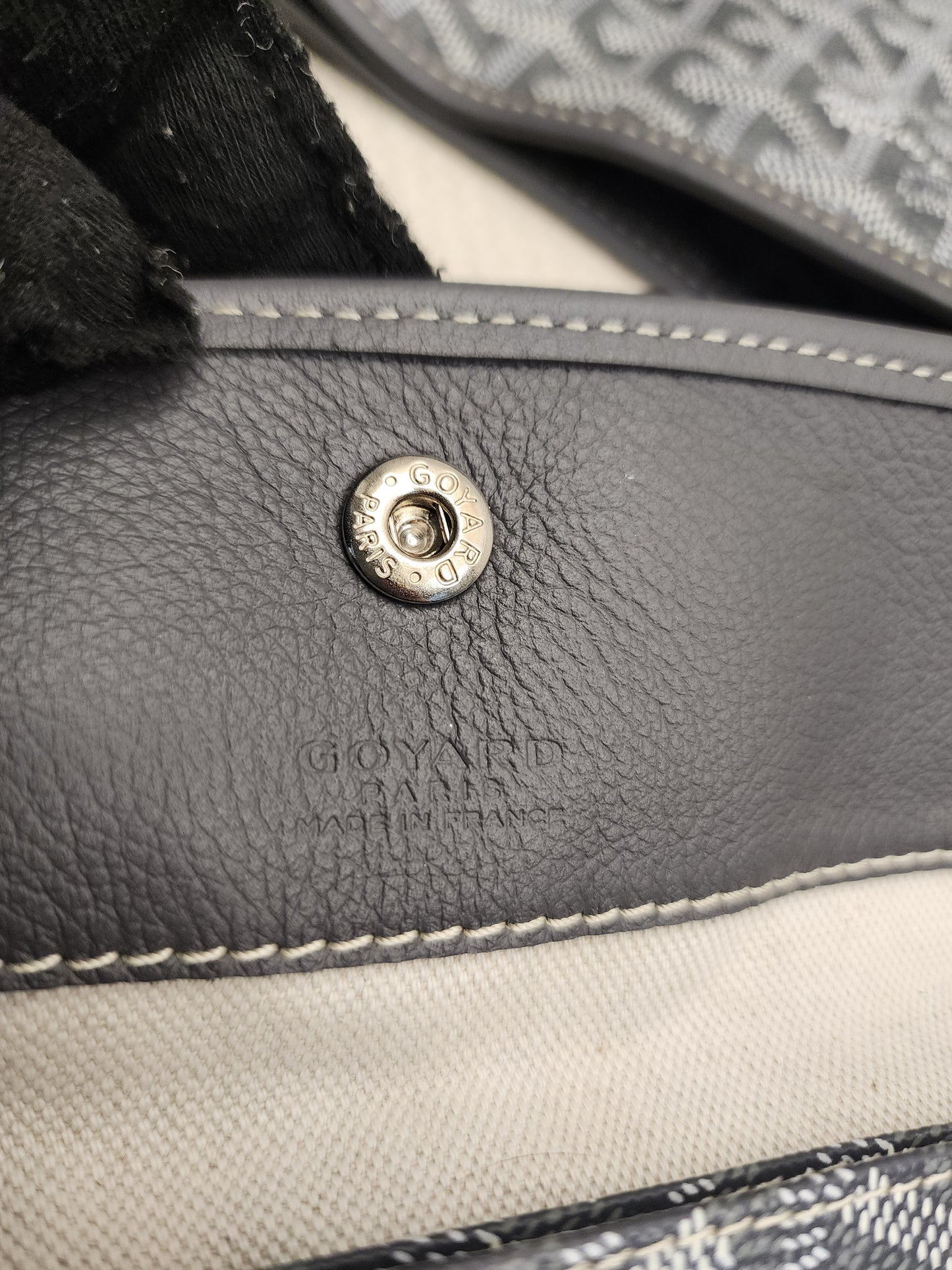 Goyard Grey Boheme Hobo