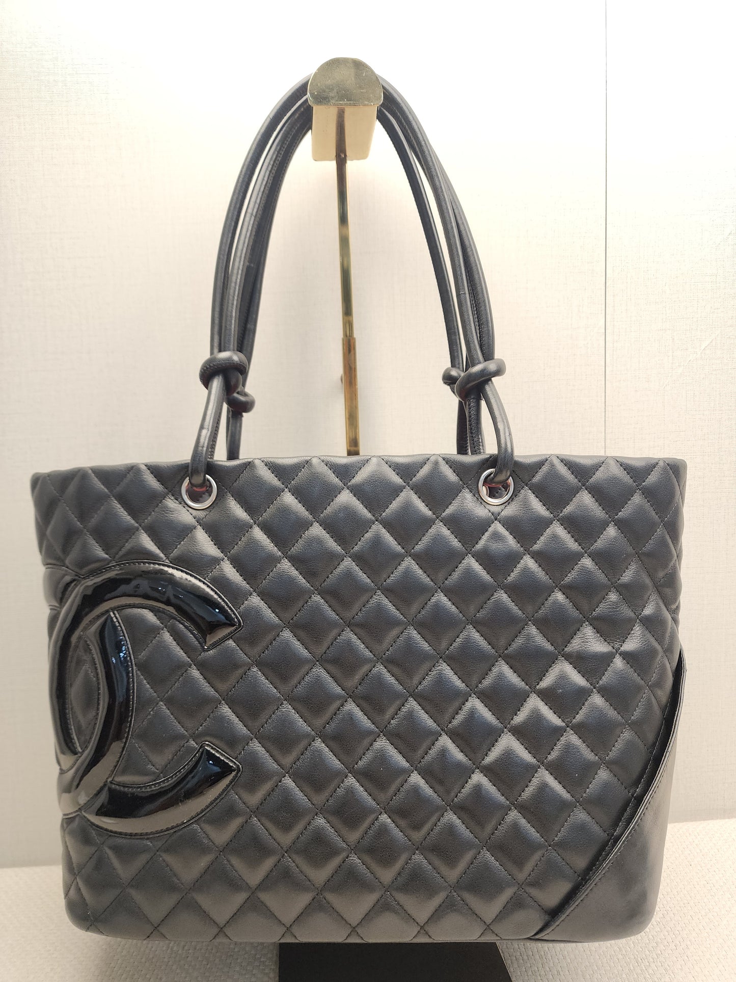 Chanel Black Calfskin Cambon Shopper Tote (SHW)