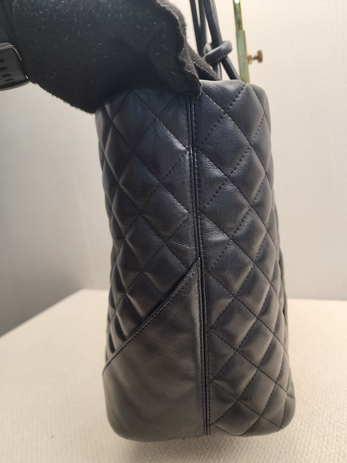 Chanel Black Calfskin Cambon Shopper Tote (SHW)