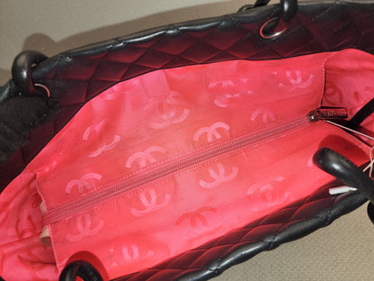 Chanel Black Calfskin Cambon Shopper Tote (SHW)