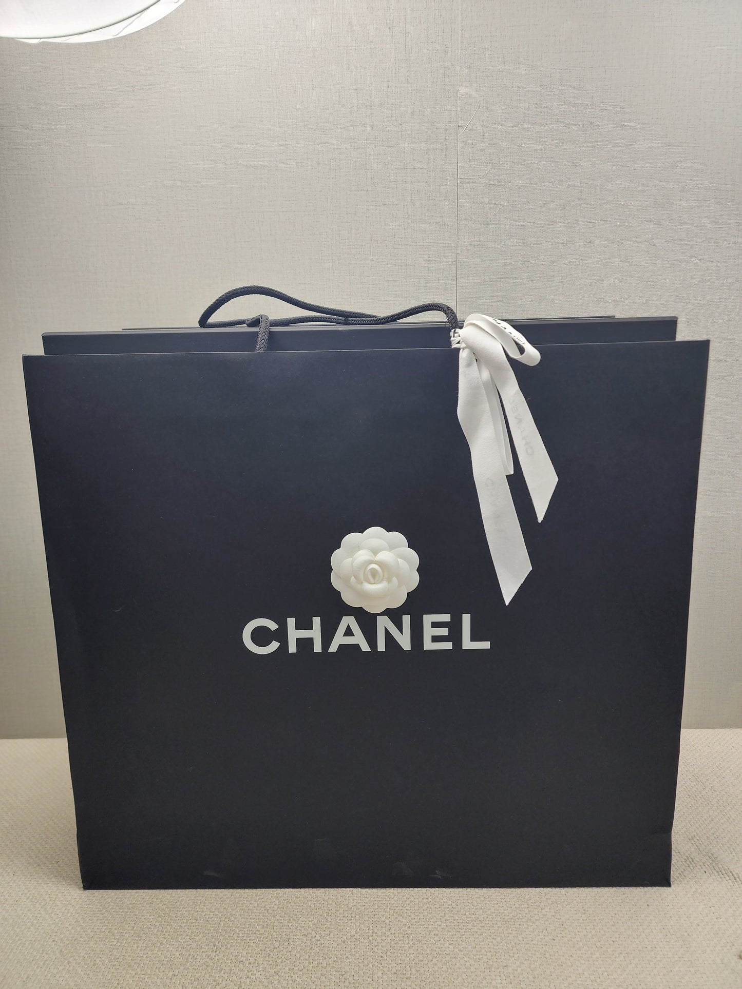 Chanel Black Grained Calfskin Small Shopping Bag (LGHW)