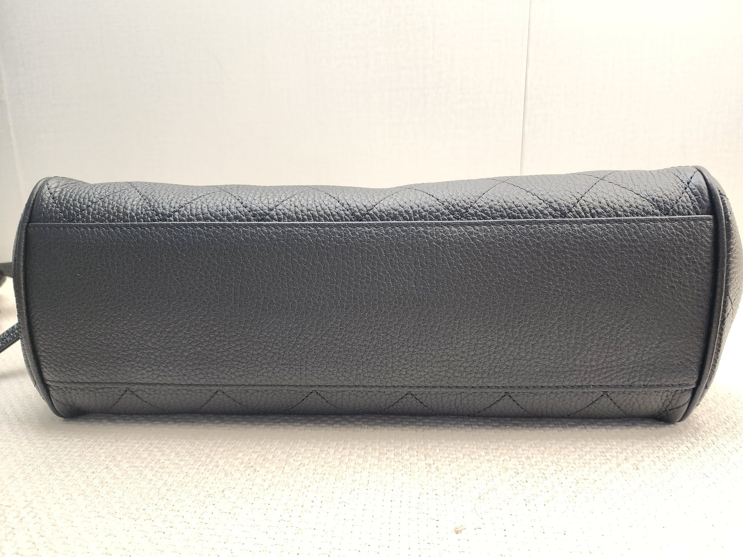 Chanel Black Grained Calfskin Small Shopping Bag (LGHW)