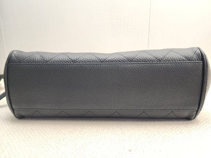 Chanel Black Grained Calfskin Small Shopping Bag (LGHW)