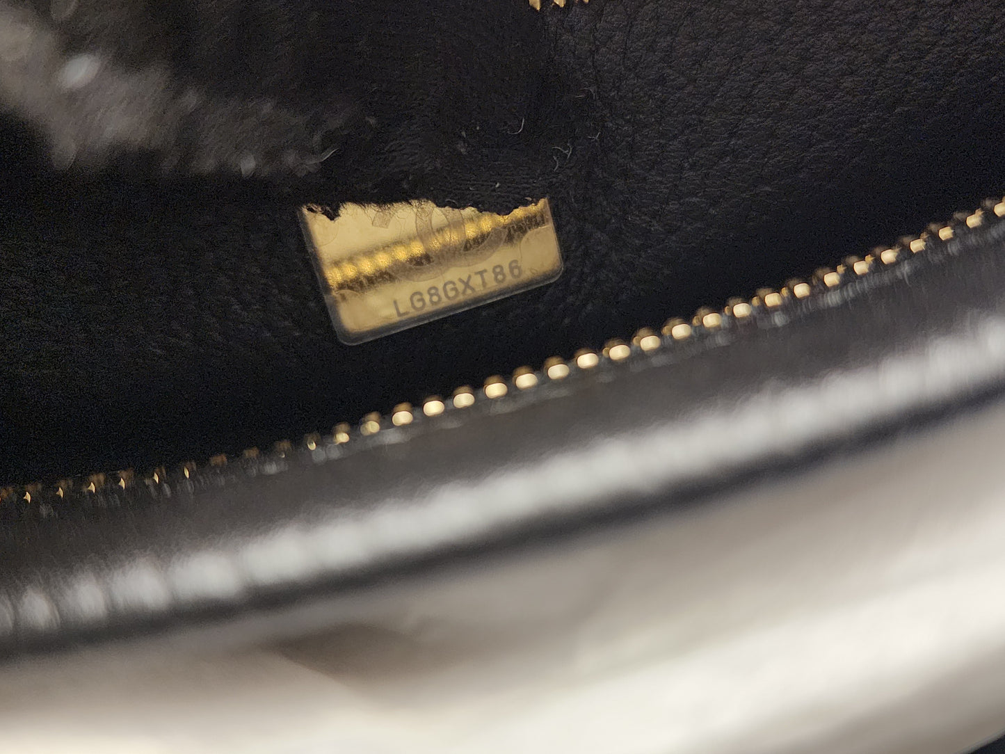 Chanel Black Grained Calfskin Small Shopping Bag (LGHW)