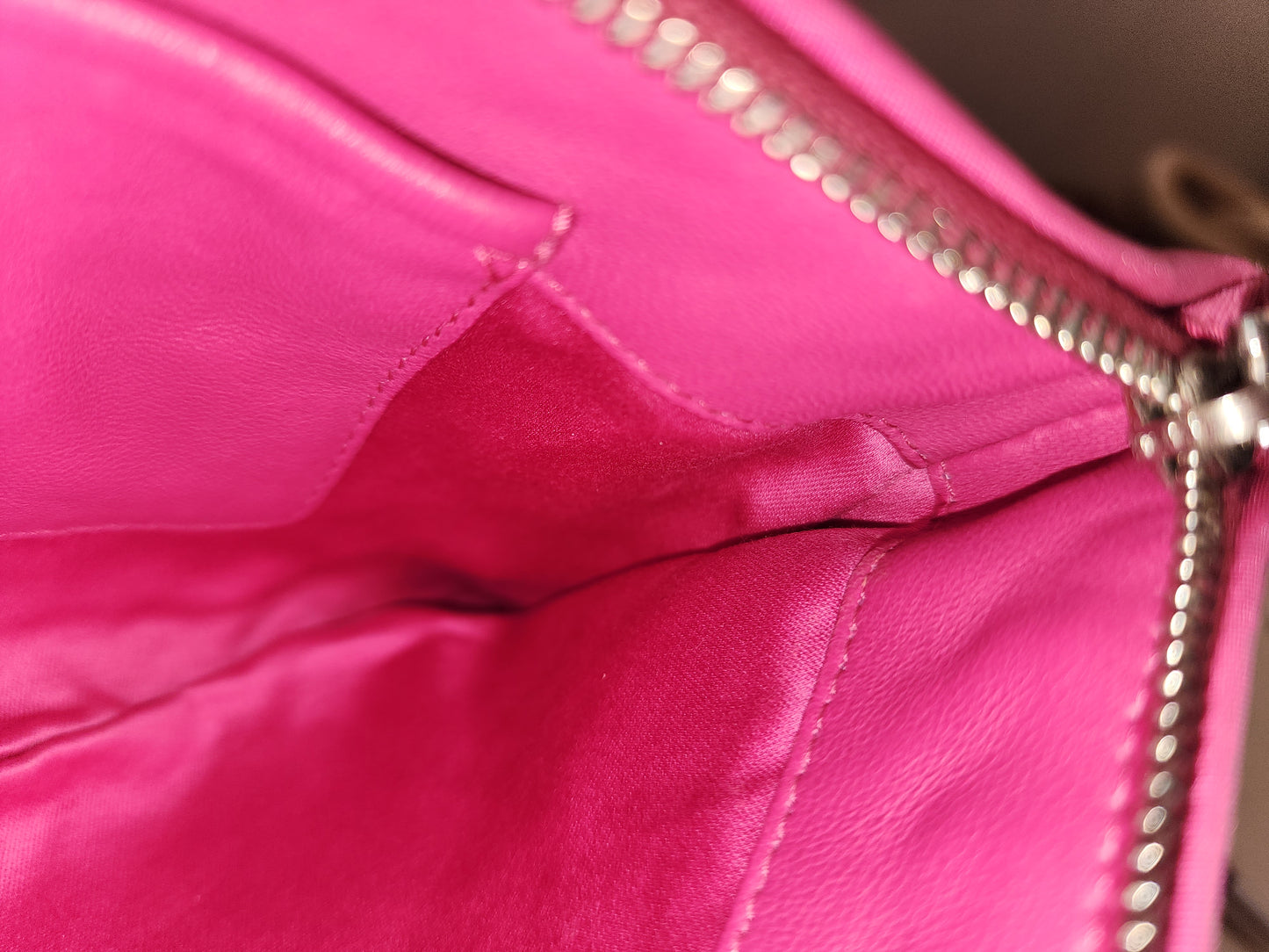 Miu Miu Pink Nylon Matelasse Crystal Chain Crossbody Bag