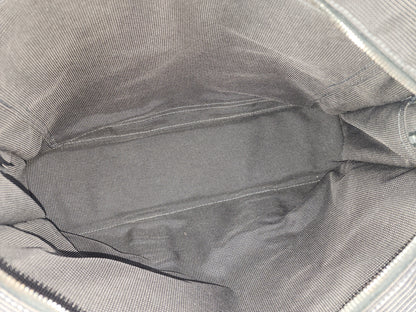 Hermes Black Canvas Herline MM Tote