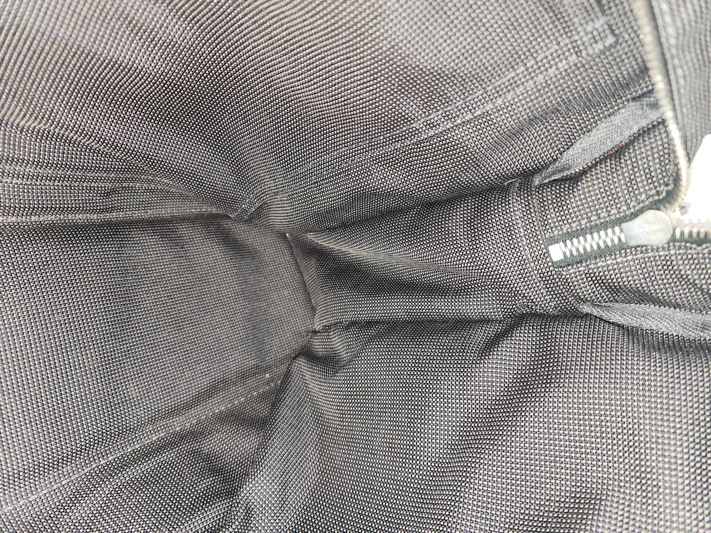 Hermes Black Canvas Herline MM Tote