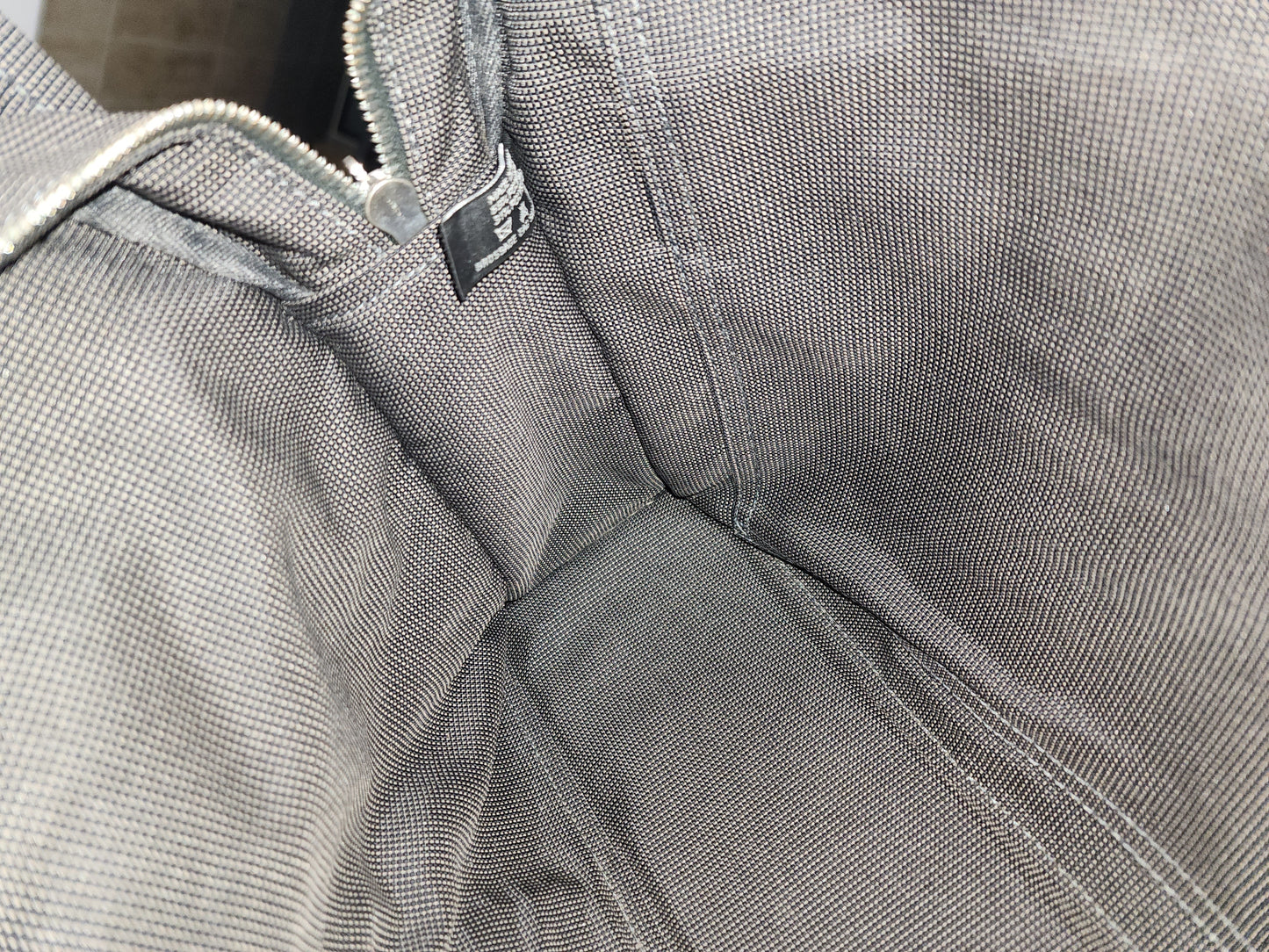 Hermes Black Canvas Herline MM Tote