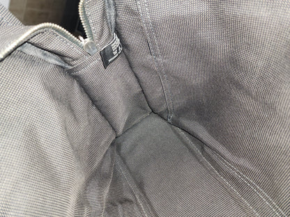 Hermes Black Canvas Herline MM Tote