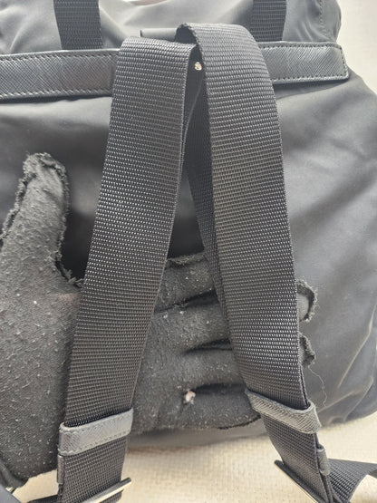 Prada Black Renylon Multi Pockets Backpack
