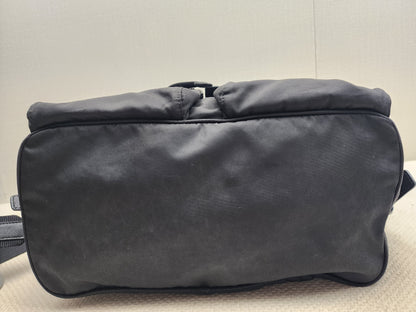 Prada Black Renylon Multi Pockets Backpack