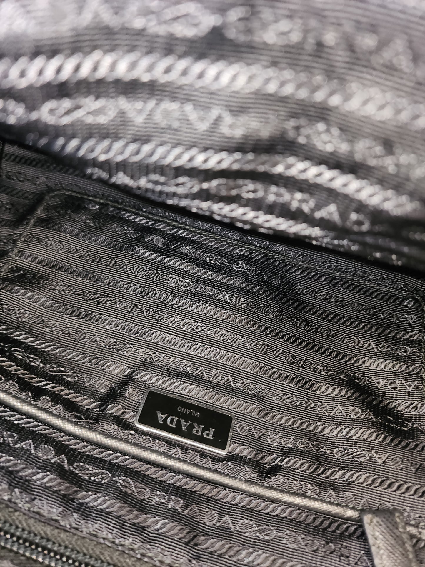 Prada Black Renylon Multi Pockets Backpack