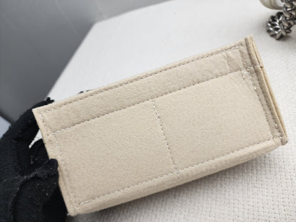 Chanel White Caviar Small Boy Flap Bag (RHW)
