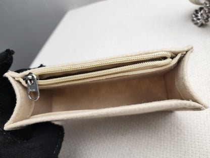Chanel White Caviar Small Boy Flap Bag (RHW)