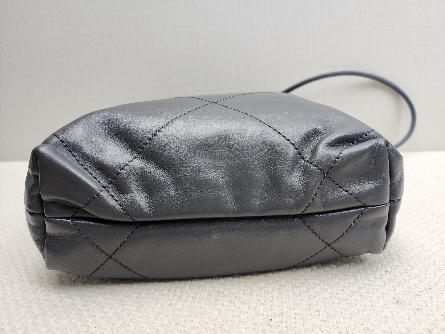 Chanel Dark Grey Calfskin Mini 22 (GHW)