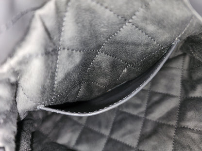 Chanel Dark Grey Calfskin Mini 22 (GHW)