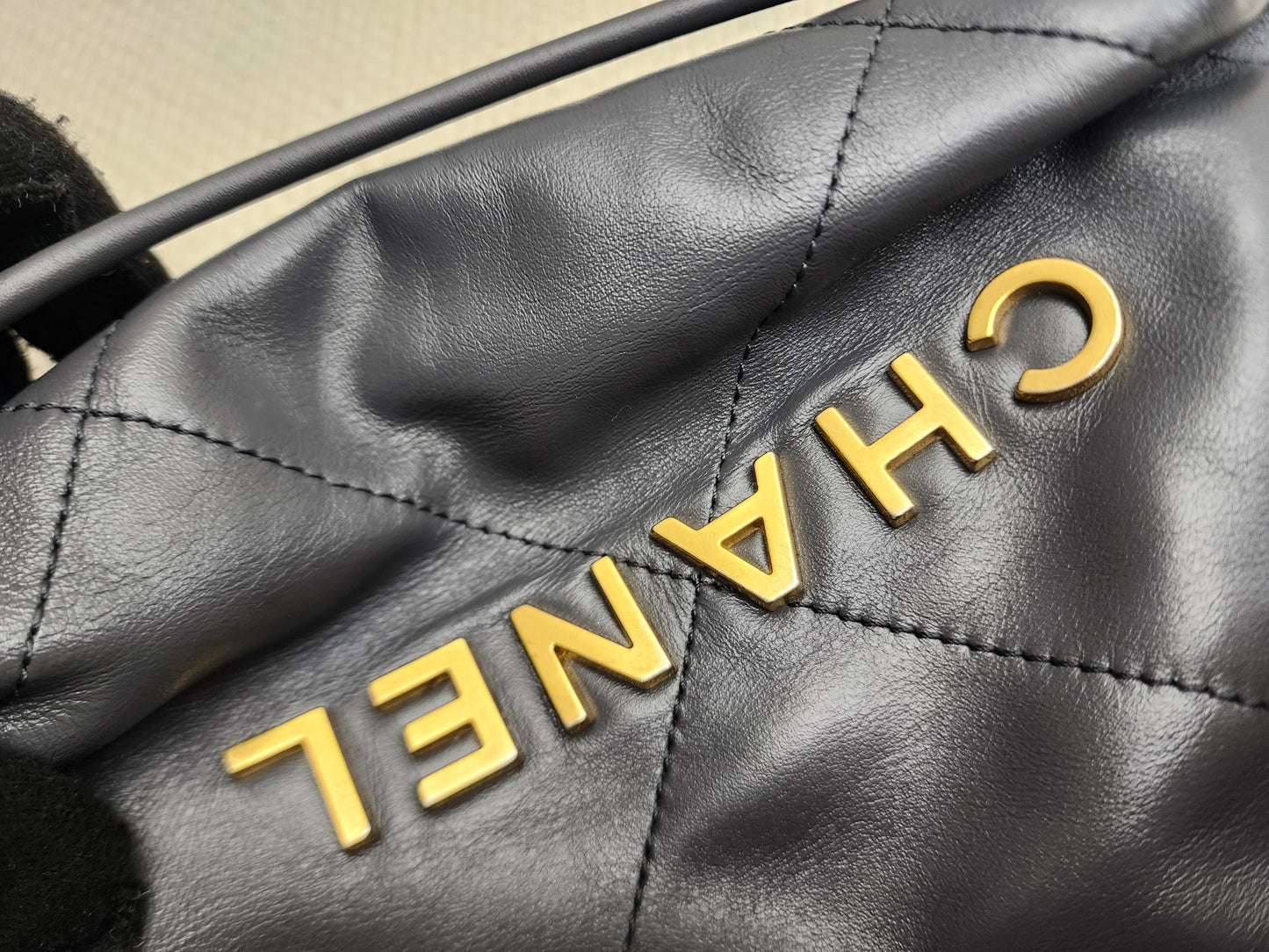 Chanel Dark Grey Calfskin Mini 22 (GHW)