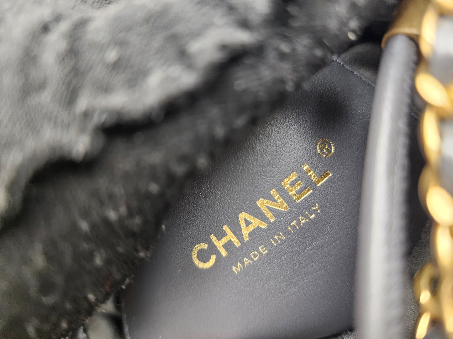 Chanel Dark Grey Calfskin Mini 22 (GHW)