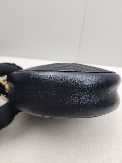 Gucci Black Marmont Round Chain Bag
