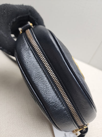 Gucci Black Marmont Round Chain Bag