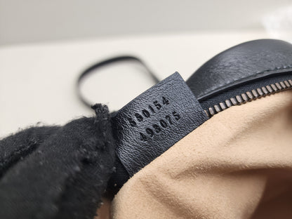 Gucci Black Marmont Round Chain Bag