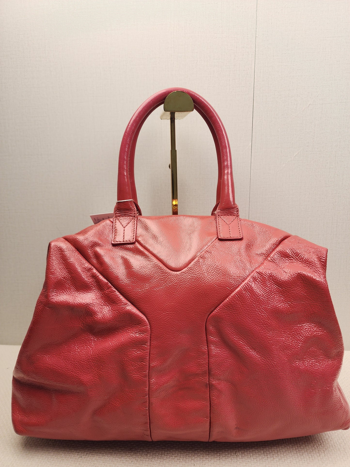 YSL Red Patent Medium Easy Y Bag