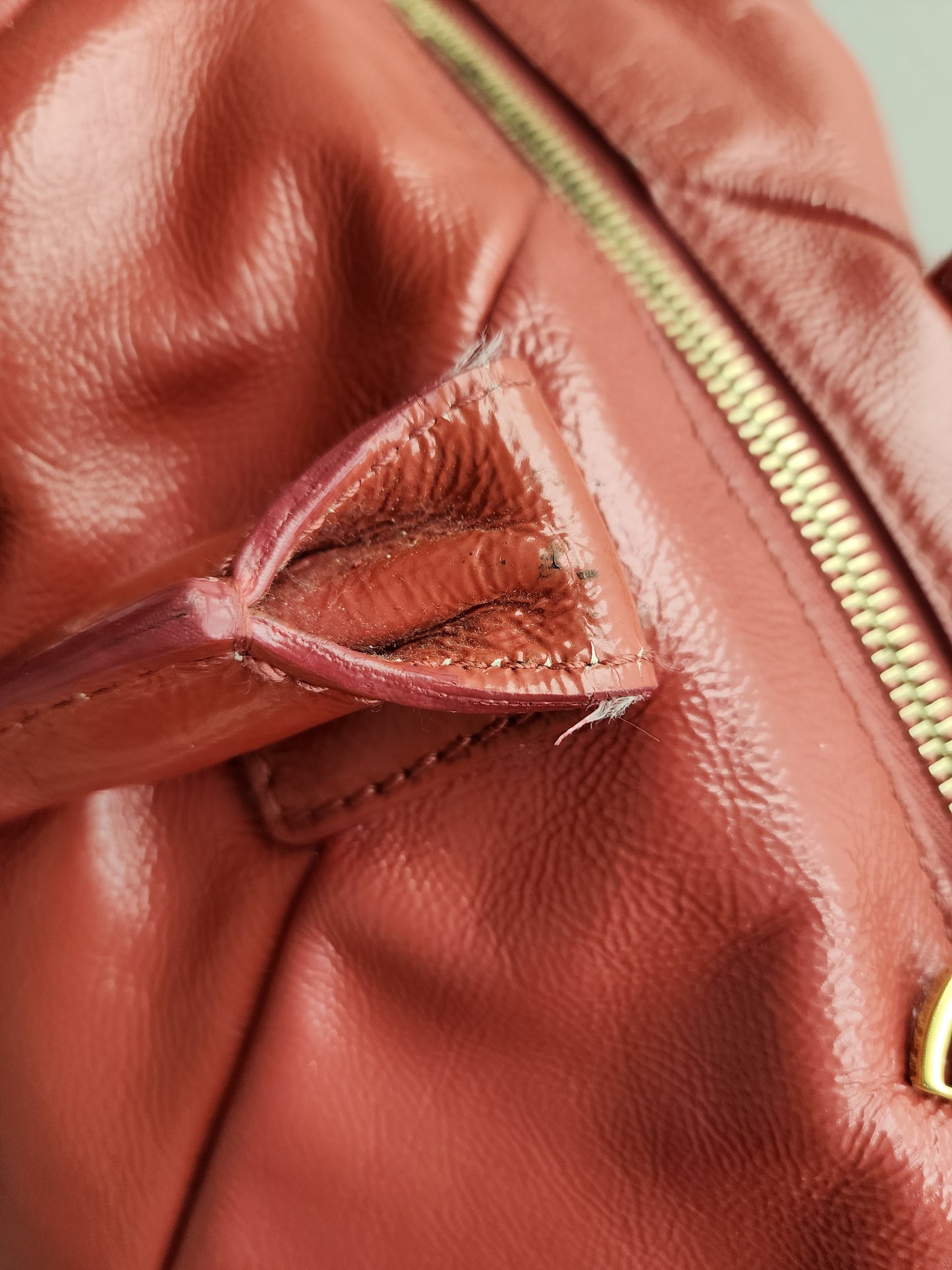 YSL Red Patent Medium Easy Y Bag
