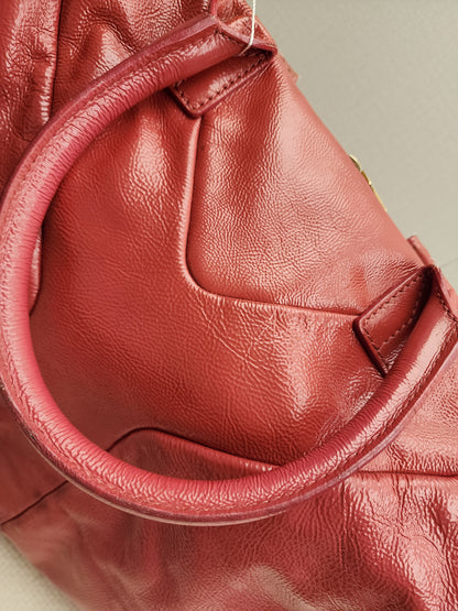 YSL Red Patent Medium Easy Y Bag