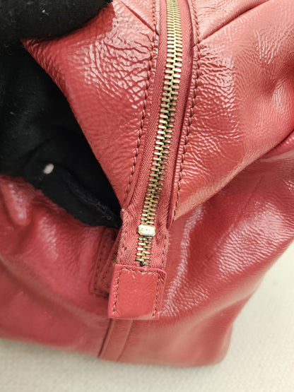 YSL Red Patent Medium Easy Y Bag