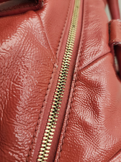 YSL Red Patent Medium Easy Y Bag
