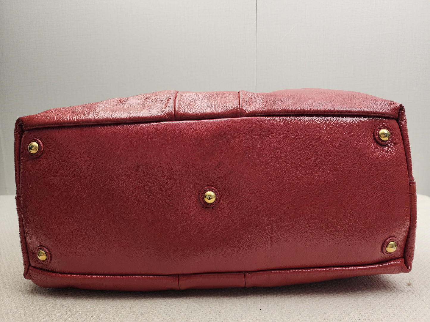 YSL Red Patent Medium Easy Y Bag