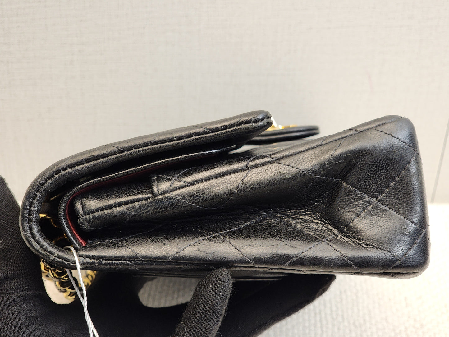 Chanel Black Lambskin Vintage Medium Double Flap (GHW)