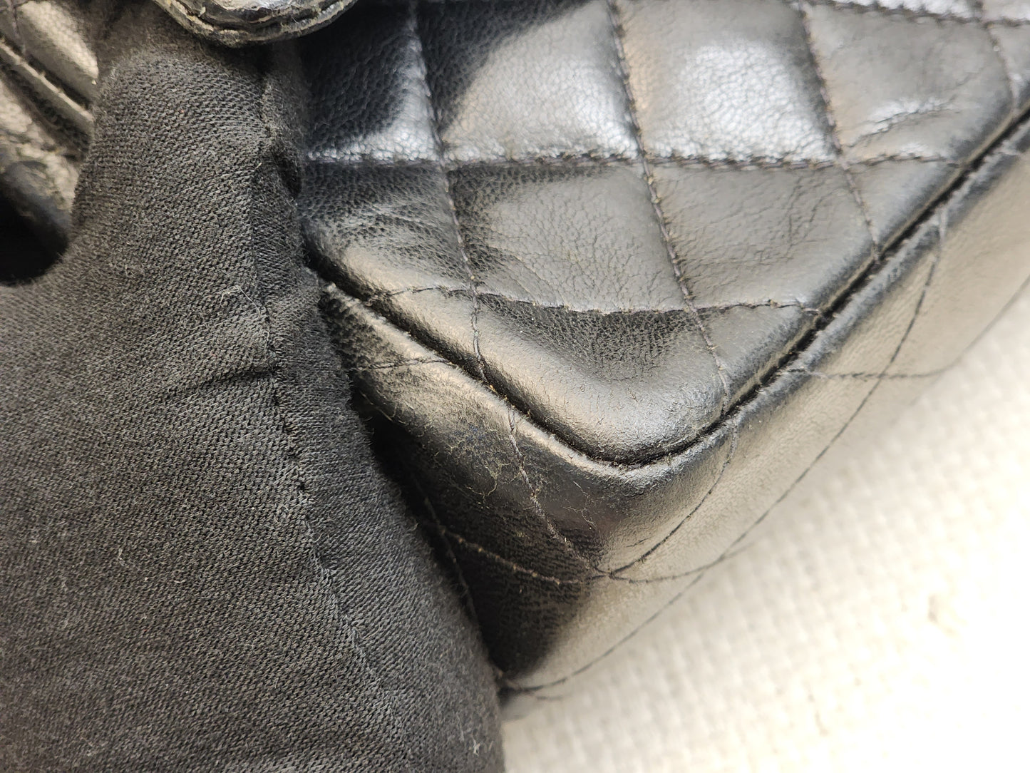 Chanel Black Lambskin Vintage Medium Double Flap (GHW)