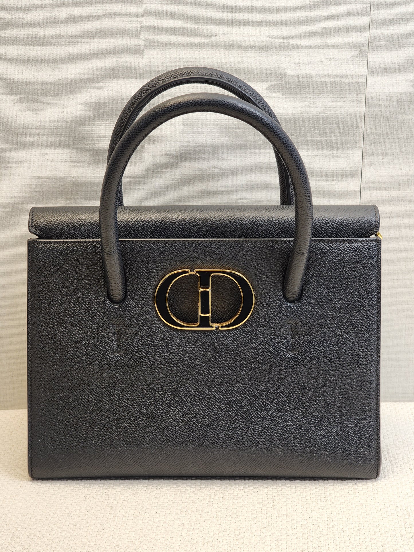 Dior Black Medium Grained Calfskin St.Honore Tote Bag (GHW)