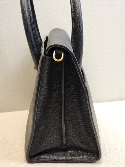 Dior Black Medium Grained Calfskin St.Honore Tote Bag (GHW)