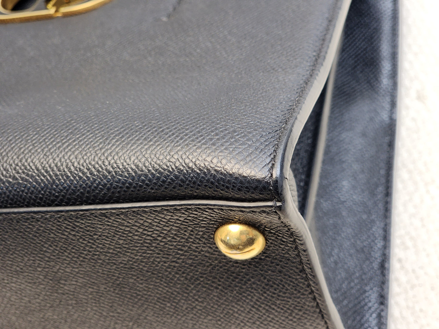 Dior Black Medium Grained Calfskin St.Honore Tote Bag (GHW)