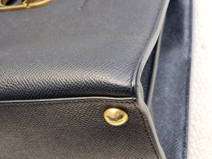 Dior Black Medium Grained Calfskin St.Honore Tote Bag (GHW)
