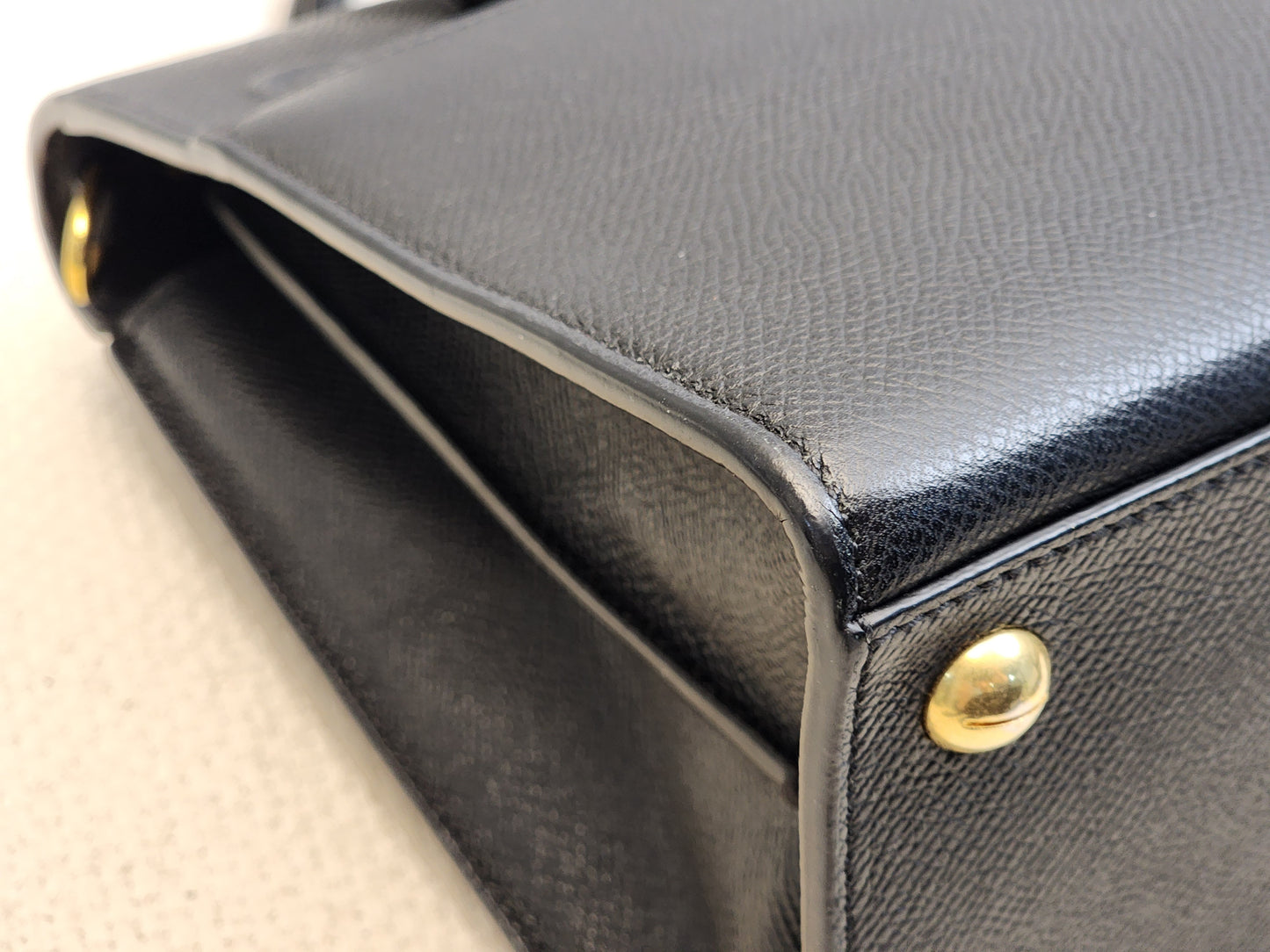 Dior Black Medium Grained Calfskin St.Honore Tote Bag (GHW)
